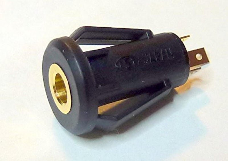 Philmore 3.5mm Gold Plated Stereo Snap-in Panel Mount Phone Jack - Image 1